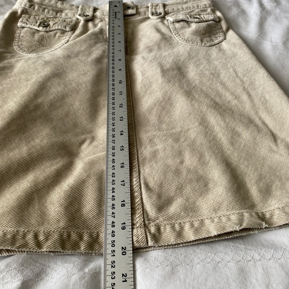 River‎ Island Women's Cream Corduroy Button Mini Skirt Size UK10 - Picture 10 of 14